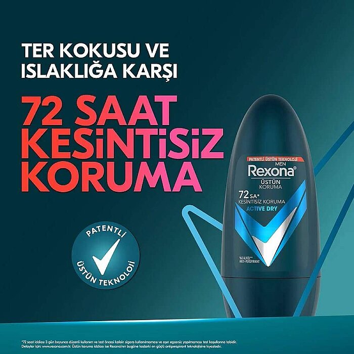 Rexona Men Active Dry 72H Roll-On 50 Ml - 2