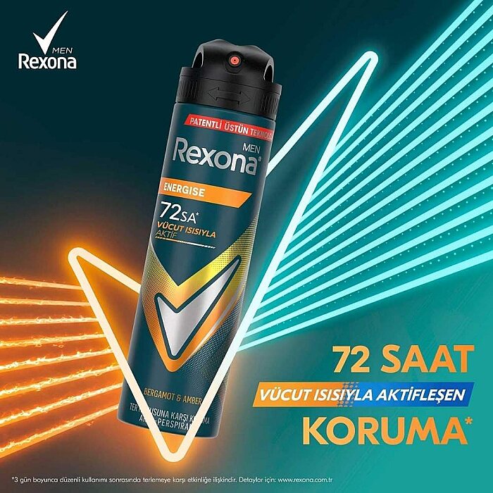 Rexona Men Energize Bergamot&Amber Deo Spray 150 Ml - 2