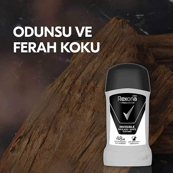 Rexona Men Invisible Black&White Deo Stick 50 Ml - 3