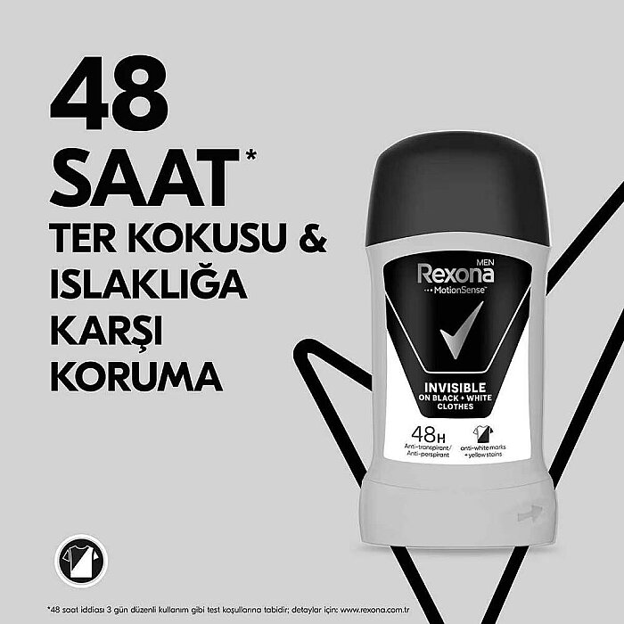 Rexona Men Invisible Black&White Deo Stick 50 Ml - 2