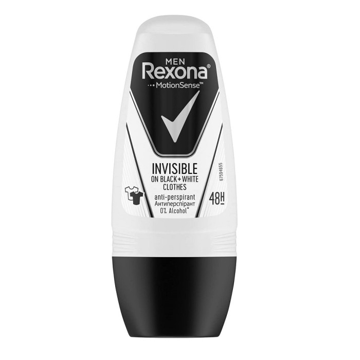 Rexona Men Invisible Black&White Erkek Roll-On 50 Ml