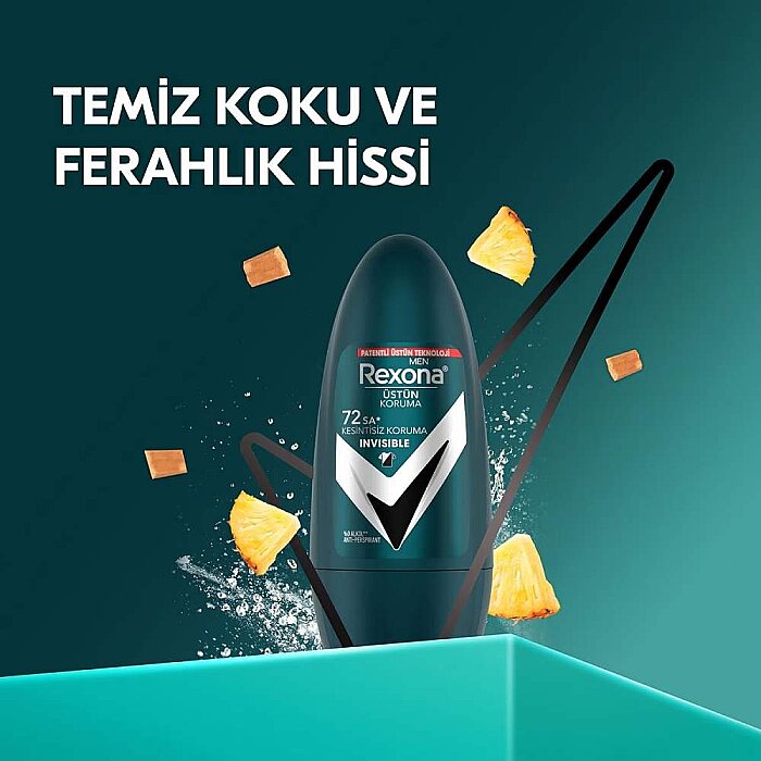 Rexona Men Invisible Black&White Roll-On 50 Ml - 3