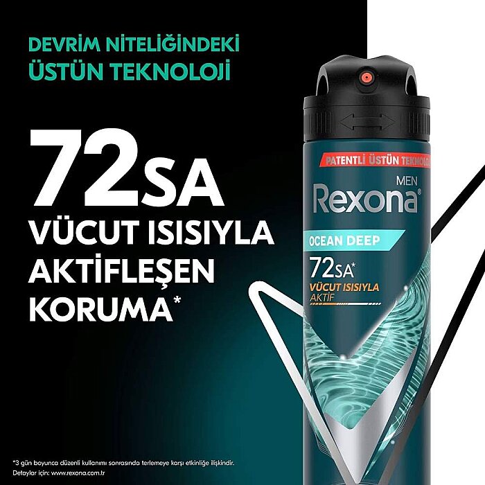 Rexona Men Invisible Ocean Deep Erkek Deodorant 150 Ml - 2