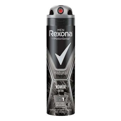 Rexona Men Natural Fresh Kömür Detox Erkek Deodorant 150 Ml