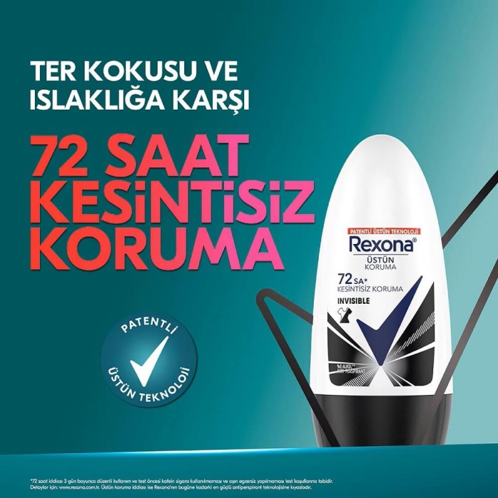 Rexona Women Black&White Invisible 72H Roll-On 50 Ml - 2