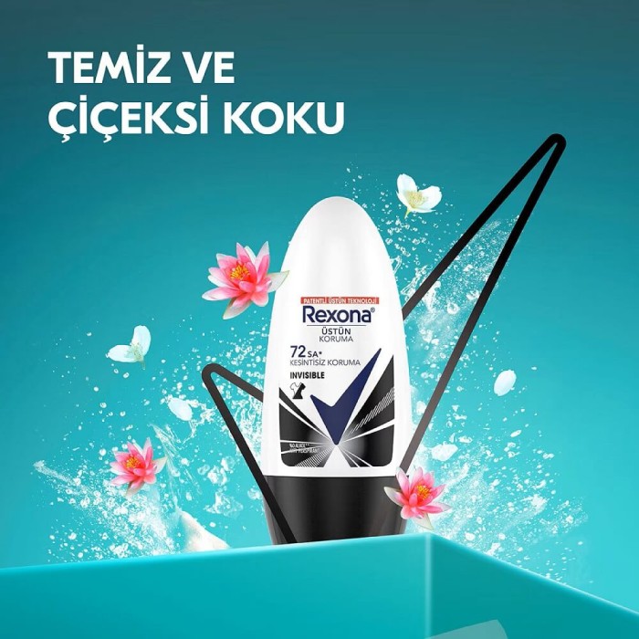 Rexona Women Black&White Invisible 72H Roll-On 50 Ml - 3