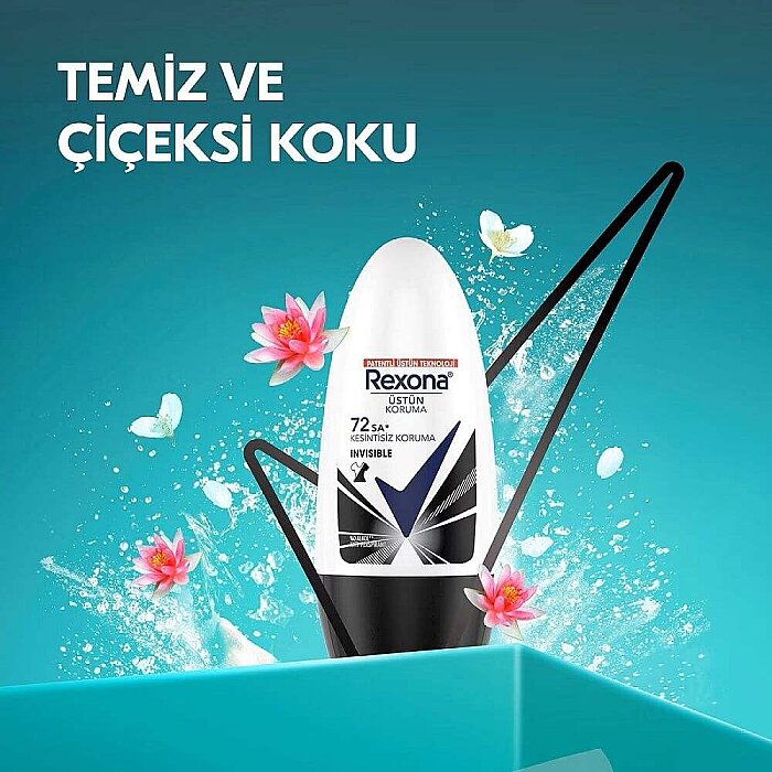 Rexona Women Black&White Invisible 72H Roll-On 50 Ml - 3
