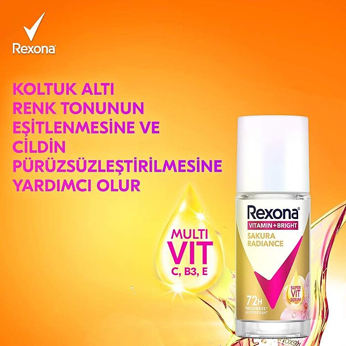 Rexona Women Bright Sakura Radiance Roll-On 50 Ml - 3