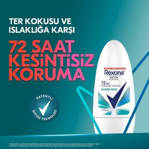 Rexona Women Shower Fresh 72H Roll-On 50 Ml - Thumbnail