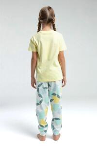 Rolly Polly 3617-2 Kız Çocuk Pijama Takımı Sarı - 4