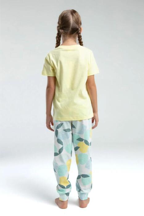 Rolly Polly 3617-2 Kız Çocuk Pijama Takımı Sarı - 4