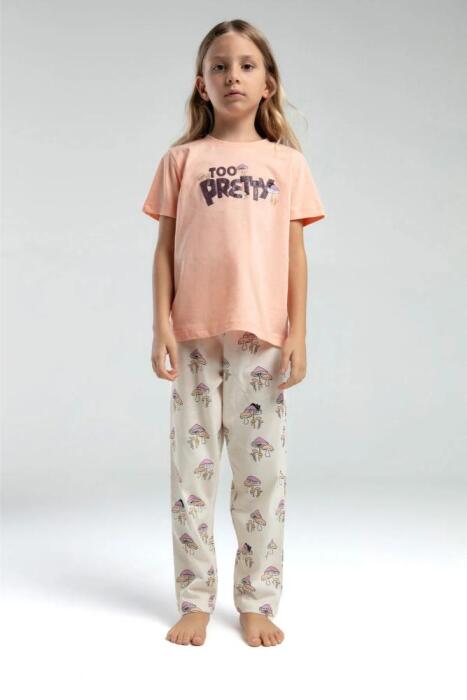 Rolly Polly Rp3585-G Genç Kız Pijama Takımı Somon - 1