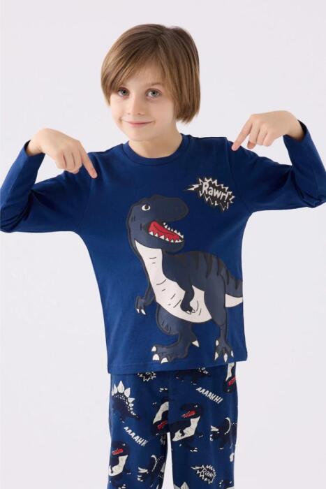 Roly Poly 3428-2 Erkek Çocuk Uzun Kollu Pijama Koyu Indigo - 2
