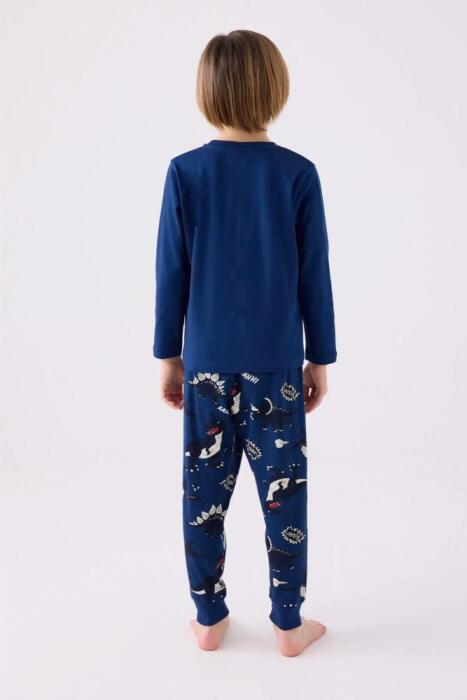 Roly Poly 3428-2 Erkek Çocuk Uzun Kollu Pijama Koyu Indigo - 5