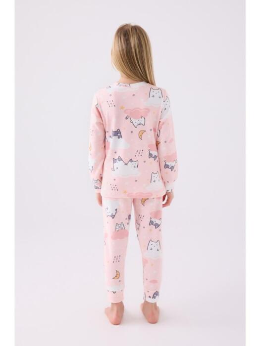 Roly Poly 3460-2 Kız Çocuk Uzun Kollu Pijama Takımı Açık Pembe - 2
