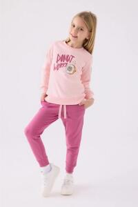 Roly Poly 3469-2 Kız Çocuk Eşofman Takımı Açık Pembe - Roly Poly