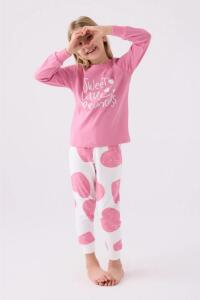 Roly Poly 3470-G Genç Kız Uzun Kol Pijama Takımı Karanfil - Roly Poly