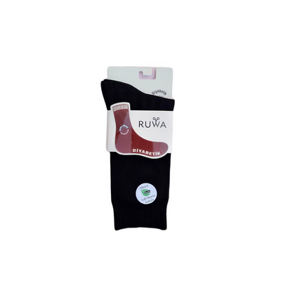 Ruwa 251 Kadın Diyabetik Çorap Siyah