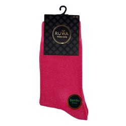 Ruwa 253 Kadın Bambu Soket Çorap Fuşya - Thumbnail