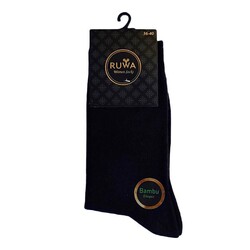 Ruwa 253 Kadın Bambu Soket Çorap Lacivert - Thumbnail