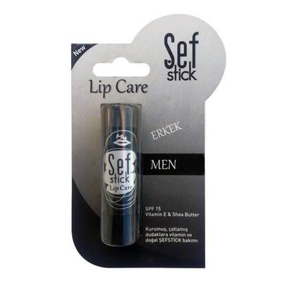 Şef Stick Lip Care Men Natural Erkek Spf15