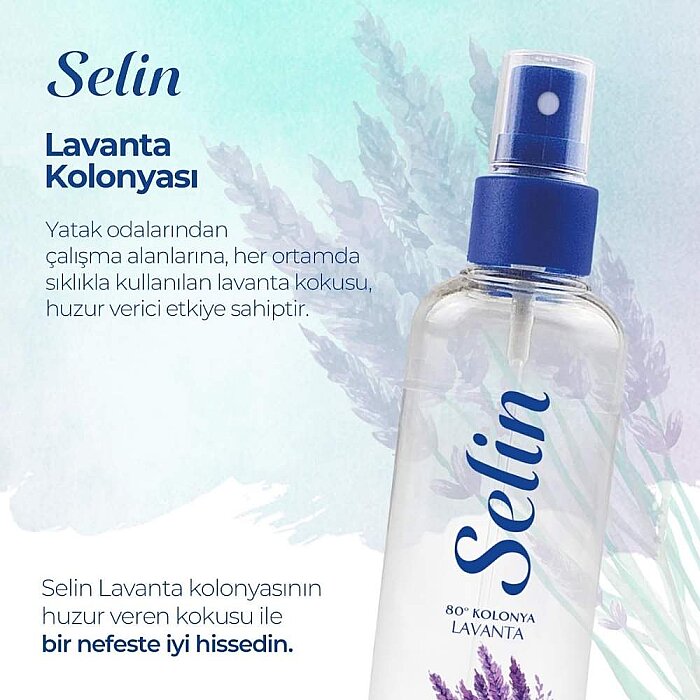 Selin Kolonya Lavanta Parfümlü Sprey 100 Ml - 2
