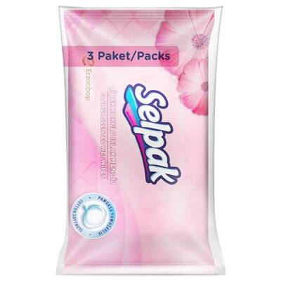 Selpak Çiçek Kokulu Islak Cep Mendili 3'lü - 1