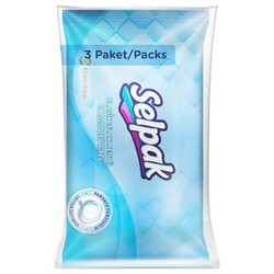 Selpak Klasik Islak Cep Mendili 3'lü - Selpak