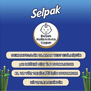 Selpak Organik Bambu & Badem Sütü Özlü Islak Mendil 50'li - 3