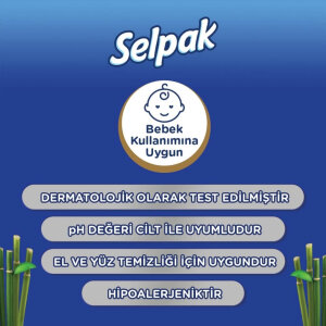 Selpak Organik Bambu & Hindistan Cevizi Özlü Islak Mendil 50'li - 6