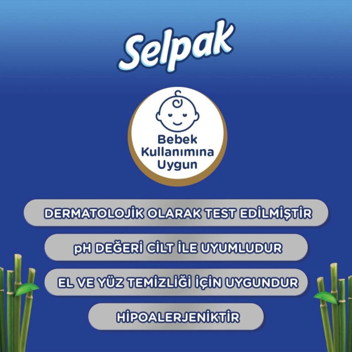 Selpak Organik Bambu & Hindistan Cevizi Özlü Islak Mendil 50'li - 6