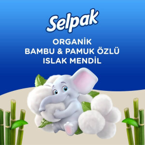 Selpak Organik Bambu & Pamuk Özlü Islak Mendil 50'li - 3