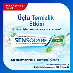 Sensodyne Naneli Diş Macunu 100 Ml - 3