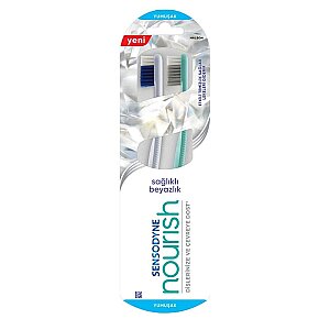 Sensodyne Nourish Sağlıklı Beyazlık 1+1 Diş Fırçası - 1