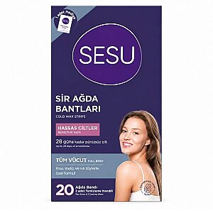 Sesu Ağda Bandı Vücut Hassas Cilt 20'li - Sesu