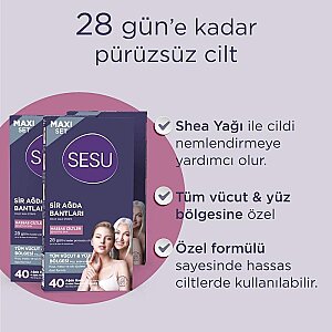 Sesu Ağda Bandı Vücut Maxi Set Hassas 40'lı - 3