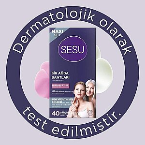 Sesu Ağda Bandı Vücut Maxi Set Hassas 40'lı - 2