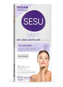 Sesu - Sesu Ağda Bandı Yüz Soft 12'li