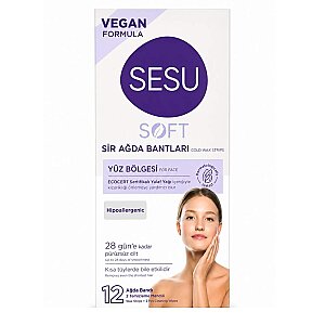 Sesu Ağda Bandı Yüz Soft 12'li - Sesu