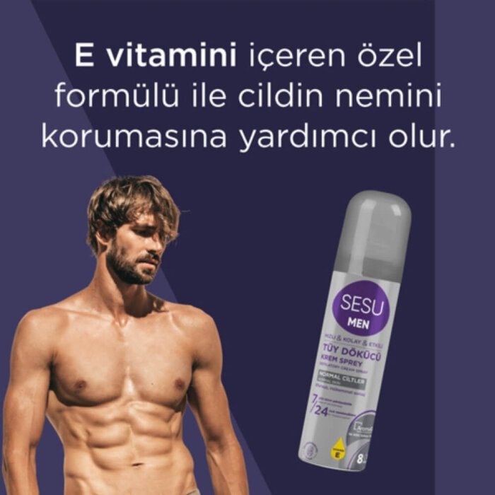 Sesu Men Tüy Dökücü Krem Sprey 150 Ml - 2