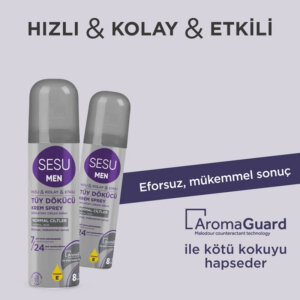 Sesu Men Tüy Dökücü Krem Sprey 150 Ml - 3
