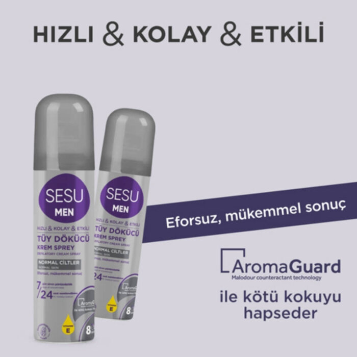 Sesu Men Tüy Dökücü Krem Sprey 150 Ml - 3