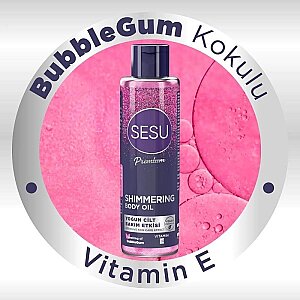 Sesu Simli Vücut Bakım Yağı 150 Ml - 2