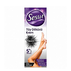 Sesu Tüy Dökücü Krem Detox Kömürlü 100 Ml - Sesu