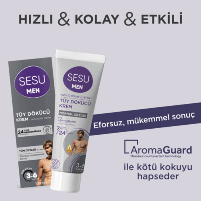 Sesu Tüy Dökücü Krem for Men 100 Ml - 2