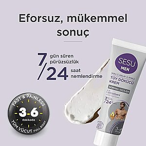 Sesu Tüy Dökücü Krem for Men 100 Ml - 5