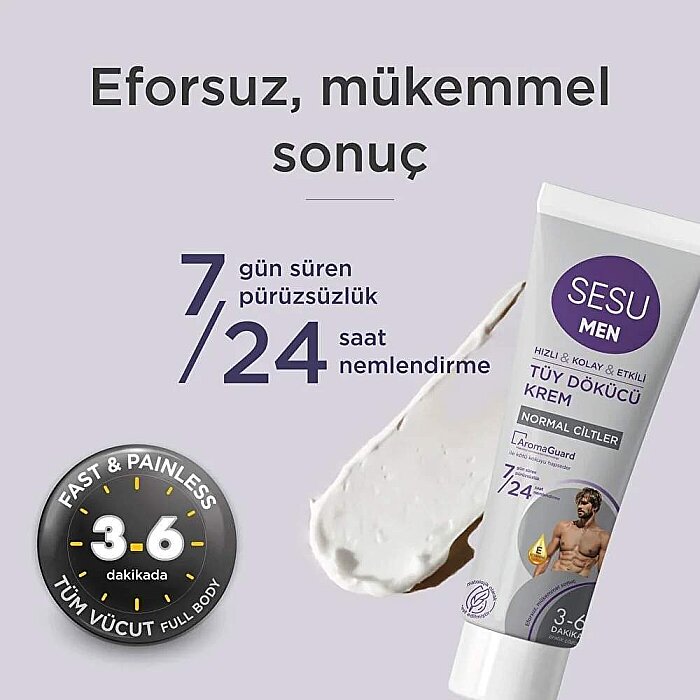 Sesu Tüy Dökücü Krem for Men 100 Ml - 5