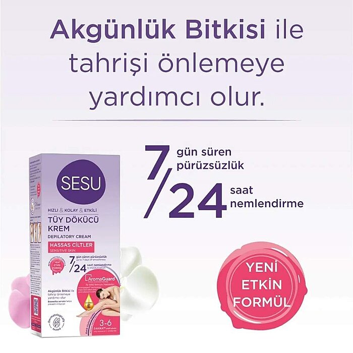 Sesu Tüy Dökücü Krem Hassas Cilt 40 Ml - 3