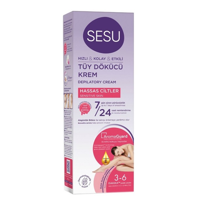 Sesu Tüy Dökücü Krem Hassas Ciltler 100 Ml