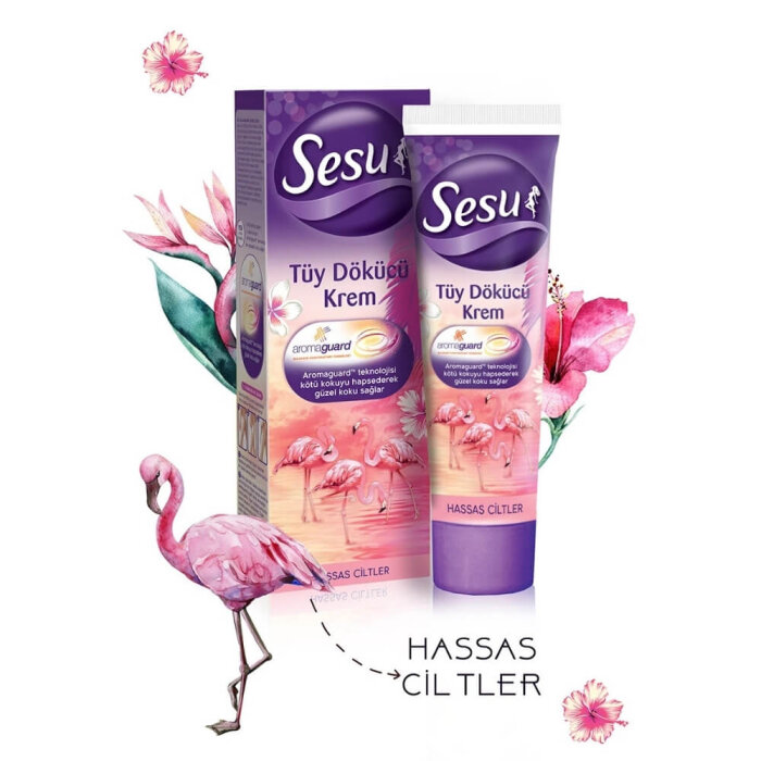 Sesu Tüy Dökücü Krem Hassas Ciltler 40 Ml - 2